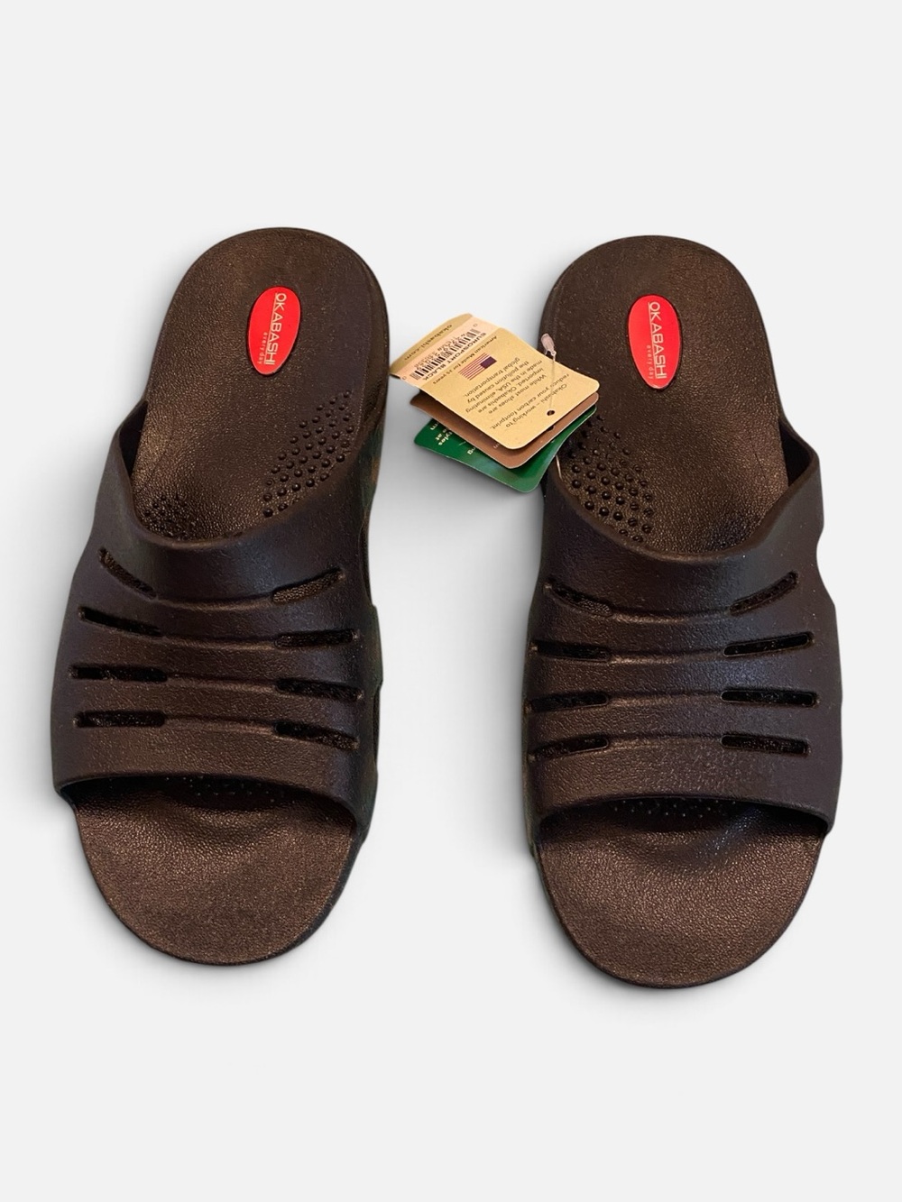 Okabashi Men’s NWT Black Slide Sandals Size XXL